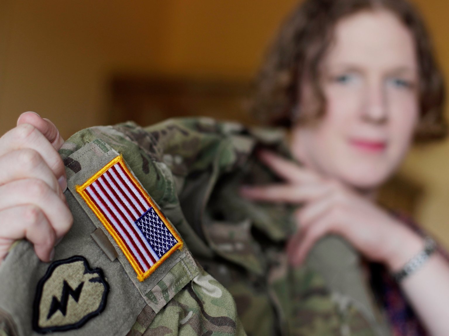despite ban first transgender recruit signs up in the military