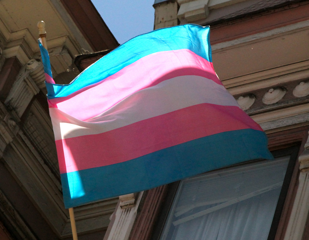 transgender flag Russian